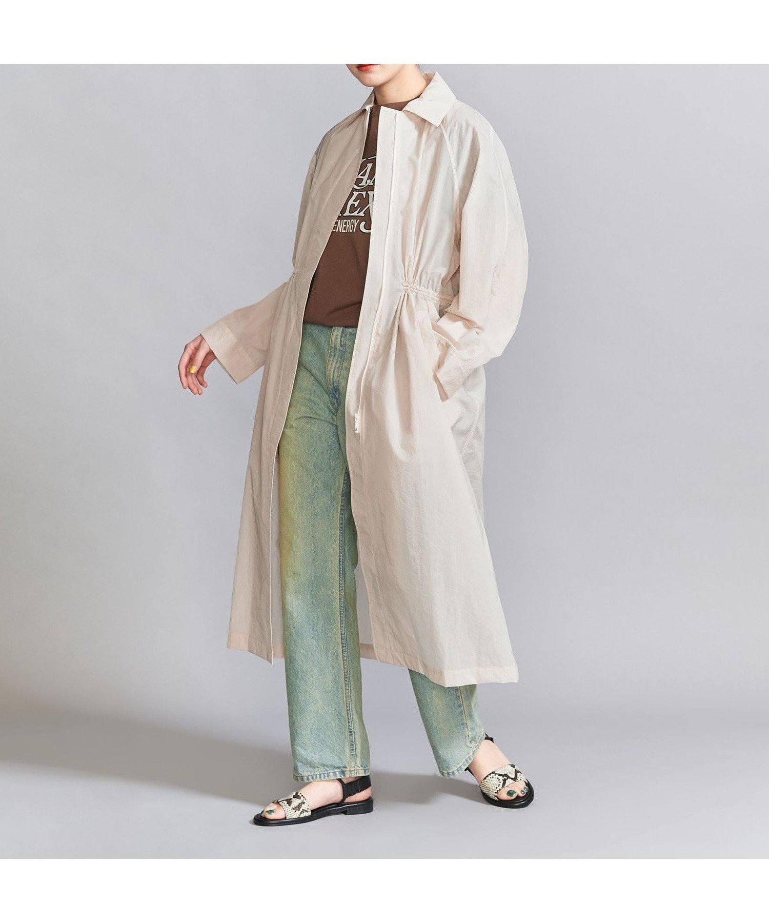 【ユナイテッドアローズ/UNITED ARROWS】のロング ステンカラーコート -撥水加工- インテリア・キッズ・メンズ・レディースファッション・服の通販 founy(ファニー) 　ファッション　Fashion　レディースファッション　Fashion for Women　アウター　Coat / Outerwear Collection　コート・ロングコート・ピーコート　Long Coats, Peacoats & More　ギャザー　Gathered, Ruffled　軽量　Lightweight, Ultra Light　ジップ　Zip, Zipper　スポーツ　Sports, Activewear　スポーティ　Sporty, Casual Athletic　フレア　Flare, Flared　ベーシック　Basic, Essential　リラックス　Relax, Relaxed Fit　ロング　Long, Long-Length　ワッシャー　Washer, Crinkled Finish　アウトレット　Outlet / Clearance　おすすめ　Recommended / Our Picks　OFF WHITE|ID: prp329100004900167 ipo3291000000036663671