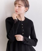 【クチュール ブローチ/Couture Brooch】の【大人かわいい・洗える】ペプラムニットカーディガン 人気、トレンドファッション・服の通販 founy(ファニー) ファッション Fashion レディースファッション Fashion for Women トップス・カットソー Cut & Sew Tops ニット Knit Tops & Sweaters カーディガン・羽織り Layered Style Cardigans 2026年 2026 インナー Innerwear カーディガン Cardigan, Knitwear スマート Smart, Elegant ペプラム Peplum, Flared Hem レース Lace, Lace Fabric 洗える Machine Washable thumbnail ブラック|ID: prp329100004900314 ipo3291000000036665031