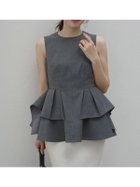 【アニュアンス/anuans】のオブジェクトフレアトップス 人気、トレンドファッション・服の通販 founy(ファニー) ファッション Fashion レディースファッション Fashion for Women トップス・カットソー Cut & Sew Tops コンパクト Compact, Small Size セットアップ Set-Up, Coordinated Outfit トリプル Triple, Three Layers ドレープ Drape, Draping Fabric パターン Pattern, Design Print フォルム Silhouette, Form フリル Frill, Ruffle ペプラム Peplum, Flared Hem thumbnail GREY|ID: prp329100004900344 ipo3291000000036665584