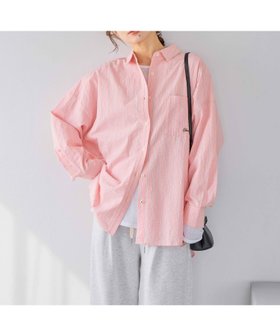 【スタディオ クリップ/studio CLIP】の刺繍ストライプBIGシャツ 人気、トレンドファッション・服の通販 founy(ファニー) ファッション Fashion レディースファッション Fashion for Women トップス・カットソー Cut & Sew Tops シャツ・ブラウス・オフィスカジュアル Elegant Blouses & Button-Ups サテン Satin, Glossy Fabric シンプル Simple, Minimal スウェット / スエット Sweatshirt, Sweatwear ストライプ Stripe, Striped Pattern タートル Turtleneck, Turtle Collar デニム Denim, Jeans Material ビッグ Big, Oversized ポケット Pocket, Pocket Detail ワイド Wide, Wide Fit 定番 Standard, Basic Item 春 Spring |ID:prp329100004900374