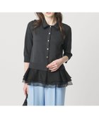 【ユナイテッドアローズ/UNITED ARROWS】のレディー ポロニット 人気、トレンドファッション・服の通販 founy(ファニー) ファッション Fashion レディースファッション Fashion for Women トップス・カットソー Cut & Sew Tops ニット Knit Tops & Sweaters かぎ針 Crochet デニム Denim, Jeans Material エレガント 上品 Elegant thumbnail DK.GRAY|ID: prp329100004900376 ipo3291000000036666164