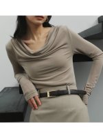 【アニュアンス/anuans】のアセテートギャザードレープカットトップス 人気、トレンドファッション・服の通販 founy(ファニー) ファッション Fashion レディースファッション Fashion for Women トップス・カットソー Cut & Sew Tops ギャザー Gathered, Ruffled ショルダー Shoulder, Shoulder Strap ドレープ Drape, Draping Fabric おすすめ Recommended / Our Picks エレガント 上品 Elegant |ID:prp329100004900390