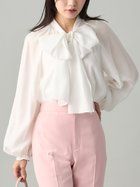 【セルフォード/CELFORD】のビッグリボンセミシアーブラウス 人気、トレンドファッション・服の通販 founy(ファニー) ファッション Fashion レディースファッション Fashion for Women トップス・カットソー Cut & Sew Tops シャツ・ブラウス・オフィスカジュアル Elegant Blouses & Button-Ups インナーキャミ Inner Camisole ジャケット Jacket, Outerwear スマート Smart, Elegant リボン Ribbon, Bow エレガント 上品 Elegant 春 Spring thumbnail OWHT[002]|ID: prp329100004900405 ipo3291000000036666580