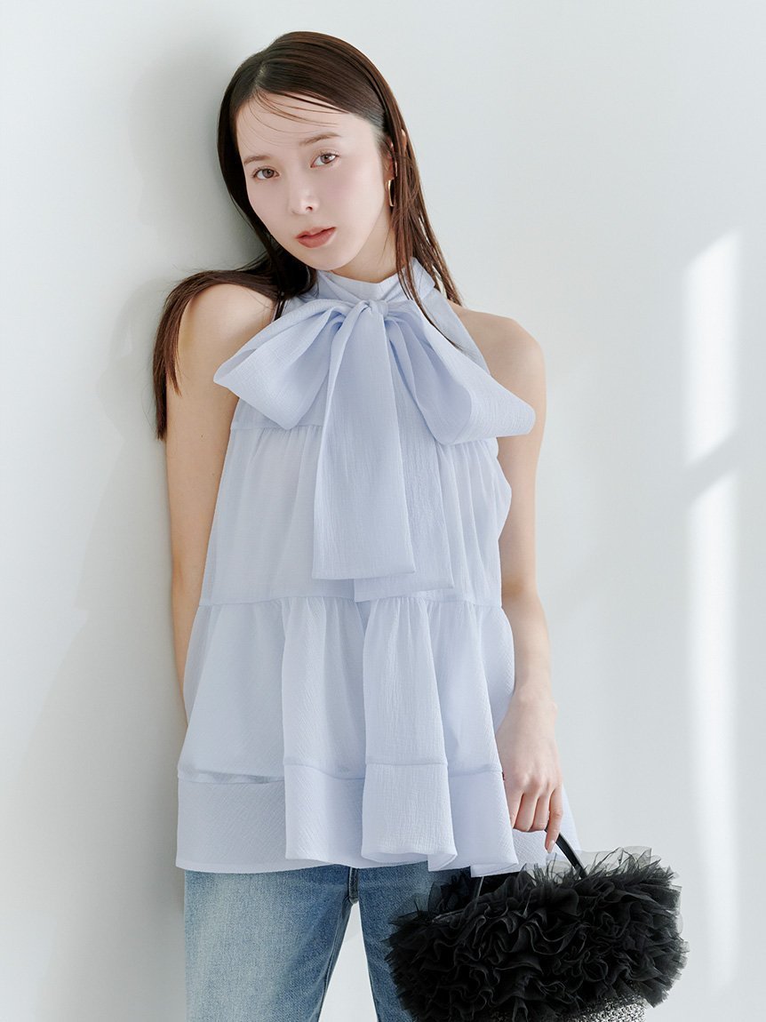 【リリーブラウン/Lily Brown】の【WEB限定カラー】アメスリティアードブラウス インテリア・キッズ・メンズ・レディースファッション・服の通販 founy(ファニー) 　ファッション　Fashion　レディースファッション　Fashion for Women　トップス・カットソー　Cut & Sew Tops　シャツ・ブラウス・オフィスカジュアル　Elegant Blouses & Button-Ups　エアリー　Airy Texture　スマート　Smart, Elegant　デニム　Denim, Jeans Material　バランス　Balance, Style Balance　エレガント 上品　Elegant　LBLU[081]|ID: prp329100004900427 ipo3291000000036666953