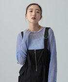 【レプシィム ローリーズファーム/LEPSIM LOWRYS FARM】のシアープリーツデザインプルオーバー 人気、トレンドファッション・服の通販 founy(ファニー) ファッション Fashion レディースファッション Fashion for Women トップス・カットソー Cut & Sew Tops カジュアルプルオーバー・ニットトップス Pullovers & Knit Tops / Casual Pullovers おすすめ Recommended / Our Picks インナー Innerwear キャミワンピース Cami Dress, Slip Dress ジャケット Jacket, Outerwear ベーシック Basic, Essential 半袖 Short Sleeve, Half Sleeve thumbnail ブルー85|ID: prp329100004900438 ipo3291000000036667083