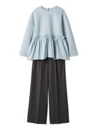 【ミラオーウェン/Mila Owen】のペプラムブラウス×ワンタックパンツ SETUP 人気、トレンドファッション・服の通販 founy(ファニー) ファッション Fashion レディースファッション Fashion for Women セットアップ Matching Sets レディースパンツ・ボトムス Pants & Trousers / Bottoms カットソー Cut and Sewn Top スマート Smart, Elegant スラックス Slacks, Dress Pants スーツ Suit, Formalwear センター Center, Center Line トレンド Trend, Trending Now ペプラム Peplum, Flared Hem ボトム Bottoms, Lower Wear ビジネス 仕事 通勤 Business / Work / Commuting thumbnail LBLU[081]|ID: prp329100004900448 ipo3291000000036667204
