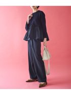 【ミラオーウェン/Mila Owen】のペプラムブラウス×ワンタックパンツ SETUP 人気、トレンドファッション・服の通販 founy(ファニー) ファッション Fashion レディースファッション Fashion for Women セットアップ Matching Sets レディースパンツ・ボトムス Pants & Trousers / Bottoms カットソー Cut and Sewn Top スマート Smart, Elegant スラックス Slacks, Dress Pants スーツ Suit, Formalwear センター Center, Center Line トレンド Trend, Trending Now ペプラム Peplum, Flared Hem ボトム Bottoms, Lower Wear ビジネス 仕事 通勤 Business / Work / Commuting thumbnail NVY[089]|ID: prp329100004900448 ipo3291000000036667205