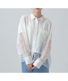 【レプシィム ローリーズファーム/LEPSIM LOWRYS FARM】の異素材ショートポンチョシャツ 人気、トレンドファッション・服の通販 founy(ファニー) ファッション Fashion レディースファッション Fashion for Women アウター Coat / Outerwear Collection ポンチョ・ケープコート Ponchos & Capes トップス・カットソー Cut & Sew Tops シャツ・ブラウス・オフィスカジュアル Elegant Blouses & Button-Ups シアー Sheer, See-Through ショート Short, Short Length トレンド Trend, Trending Now ドッキング Docking, Mixed Material ポンチョ Poncho, Cape Style メッシュ Mesh, Net Fabric レース Lace, Lace Fabric ワイド Wide, Wide Fit 今季 This Season, Current Season 定番 Standard, Basic Item thumbnail オフホワイト×レース05|ID: prp329100004900454 ipo3291000000036667325