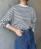 【アンドミー/andme】の無地 ボーダー コットン ボリューム袖 Tシャツ 人気、トレンドファッション・服の通販 founy(ファニー) ファッション Fashion レディースファッション Fashion for Women トップス・カットソー Cut & Sew Tops シャツ・ブラウス・オフィスカジュアル Elegant Blouses & Button-Ups ロングTシャツ・Tシャツ Longline T-Shirts & Tees ショルダー Shoulder, Shoulder Strap トレンド Trend, Trending Now ドロップ Drop Shoulder, Dropped Style 人気 Popular, Best Seller バランス Balance, Style Balance ベーシック Basic, Essential ボーダー Border, Stripe 無地 Plain, Solid Color おすすめ Recommended / Our Picks thumbnail オフホワイト×ブラック|ID: prp329100004900462 ipo3291000000036667433
