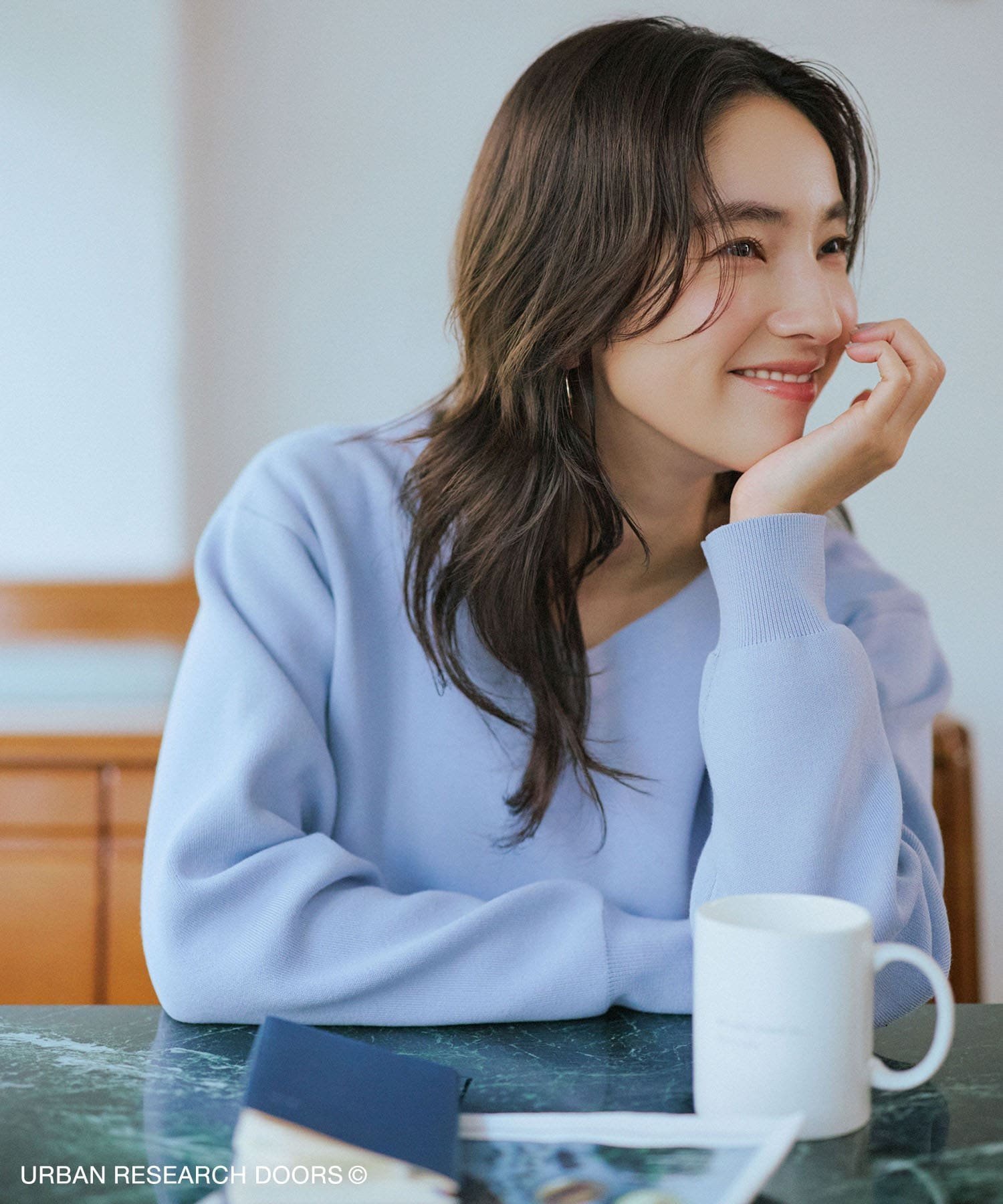 【アーバンリサーチ ドアーズ/URBAN RESEARCH DOORS】の『仁村紗和さん着用』『UR TECH Renew Knit』Vネックプルオーバー インテリア・キッズ・メンズ・レディースファッション・服の通販 founy(ファニー) 　ファッション　Fashion　レディースファッション　Fashion for Women　トップス・カットソー　Cut & Sew Tops　ニット　Knit Tops & Sweaters　カジュアルプルオーバー・ニットトップス　Pullovers & Knit Tops / Casual Pullovers　Vネックトップス　V-Neck Tops / V-Cut Neckline Shirts　春　Spring　シンプル　Simple, Minimal　定番　Standard, Basic Item　S/S・春夏　SS, Spring/Summer, Warm Season　夏　Summer　エレガント 上品　Elegant　2026年　2026　ラベンダー|ID: prp329100004900467 ipo3291000000036667545