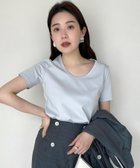 【アニュアンス/anuans】のシルクタッチコットンUネックT 人気、トレンドファッション・服の通販 founy(ファニー) ファッション Fashion レディースファッション Fashion for Women シルク Silk, 100% Silk シルケット Silket, Silky Cotton 定番 Standard, Basic Item プレート Plate, Dish ベーシック Basic, Essential 2024年 2024 2024春夏・S/S Spring/Summer 2024 SS24 エレガント 上品 Elegant thumbnail SAX|ID: prp329100004900509 ipo3291000000036668083