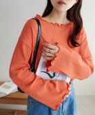 【ディスコート/Discoat】の【新色追加!/20色展開】リブメローフレアスリーブ《WEB限定》 オレンジ|ID: prp329100004900524 ipo3291000000036668420