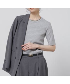 【ナノ ユニバース/nano universe】のAnti Soaked 汗染み防止クルーネックリブTシャツ 人気、トレンドファッション・服の通販 founy(ファニー) ファッション Fashion レディースファッション Fashion for Women トップス・カットソー Cut & Sew Tops シャツ・ブラウス・オフィスカジュアル Elegant Blouses & Button-Ups ロングTシャツ・Tシャツ Longline T-Shirts & Tees コンパクト Compact, Small Size 今季 This Season, Current Season 吸水 Absorbent, Quick-Dry 定番 Standard, Basic Item 人気 Popular, Best Seller 再入荷 Restock / Back in Stock エレガント 上品 Elegant 2026年 2026 |ID:prp329100004900534