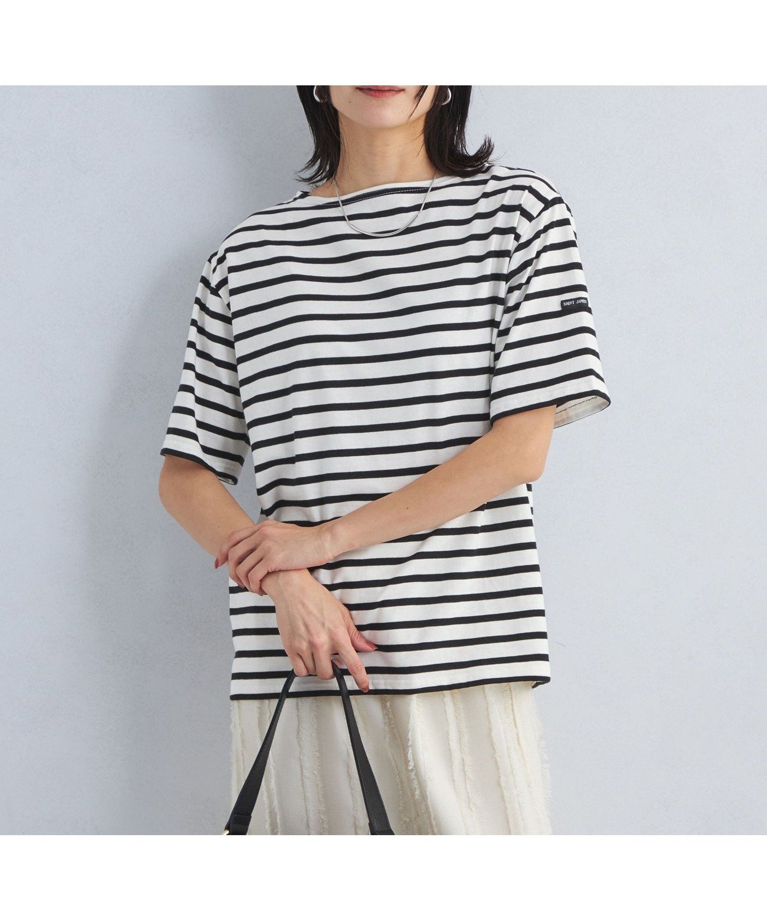 【ユナイテッドアローズ/UNITED ARROWS】のSAINT JAMES PIRIAC ピリアック ボーダー Tシャツ 25 インテリア・キッズ・メンズ・レディースファッション・服の通販 founy(ファニー) ファッション Fashion レディースファッション Fashion for Women トップス・カットソー Cut & Sew Tops シャツ・ブラウス・オフィスカジュアル Elegant Blouses & Button-Ups ロングTシャツ・Tシャツ Longline T-Shirts & Tees 春 Spring カーディガン Cardigan, Knitwear フェミニン Feminine, Girly フランス France, French ボトム Bottoms, Lower Wear ボーダー Border, Stripe ワイド Wide, Wide Fit S/S・春夏 SS, Spring/Summer, Warm Season アウトレット Outlet / Clearance おすすめ Recommended / Our Picks 夏 Summer BLACK|ID: prp329100004900556 ipo3291000000036668887