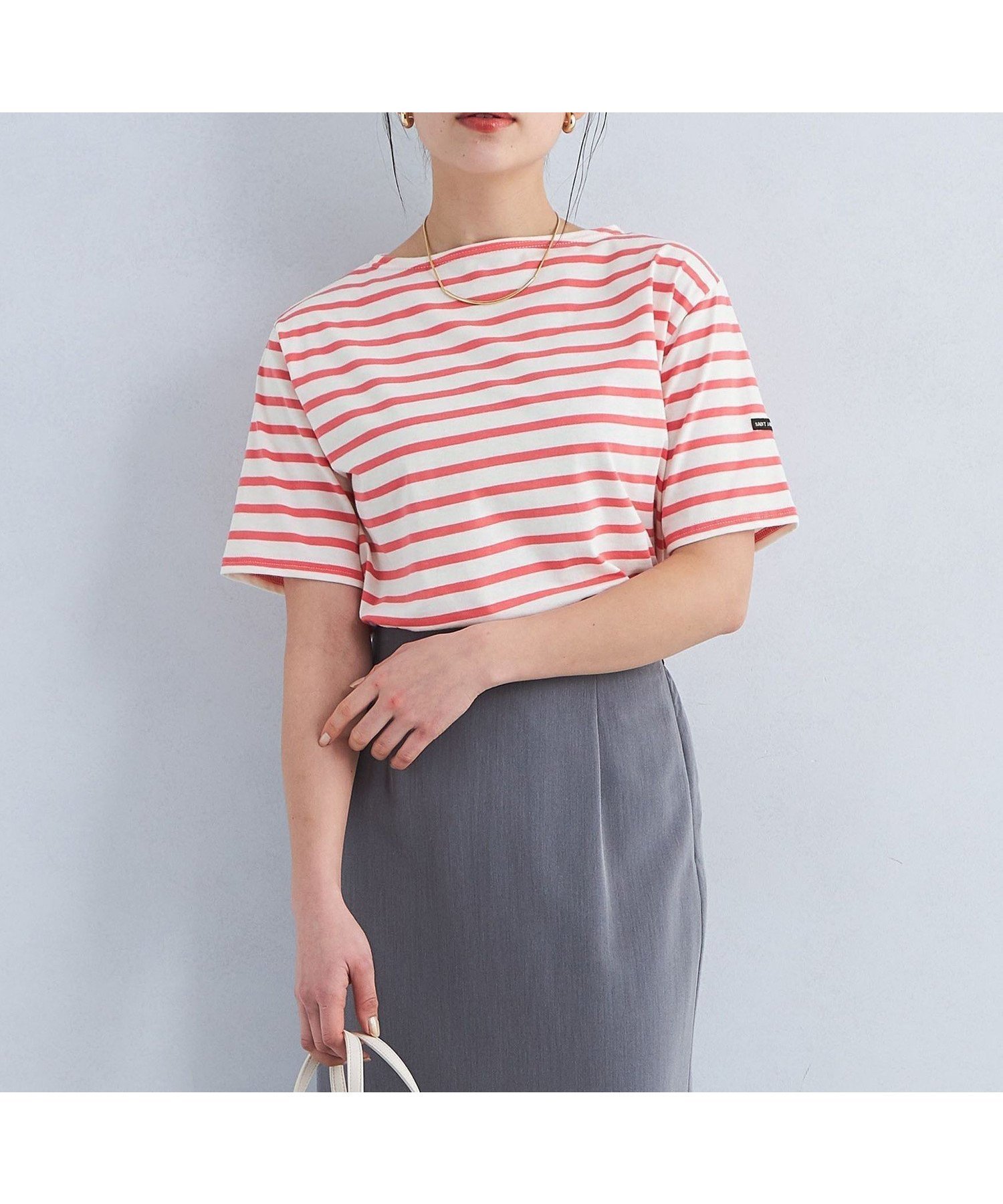 【ユナイテッドアローズ/UNITED ARROWS】のSAINT JAMES PIRIAC ピリアック ボーダー Tシャツ 25 インテリア・キッズ・メンズ・レディースファッション・服の通販 founy(ファニー) ファッション Fashion レディースファッション Fashion for Women トップス・カットソー Cut & Sew Tops シャツ・ブラウス・オフィスカジュアル Elegant Blouses & Button-Ups ロングTシャツ・Tシャツ Longline T-Shirts & Tees 春 Spring カーディガン Cardigan, Knitwear フェミニン Feminine, Girly フランス France, French ボトム Bottoms, Lower Wear ボーダー Border, Stripe ワイド Wide, Wide Fit S/S・春夏 SS, Spring/Summer, Warm Season アウトレット Outlet / Clearance おすすめ Recommended / Our Picks 夏 Summer PINK|ID: prp329100004900556 ipo3291000000036668889