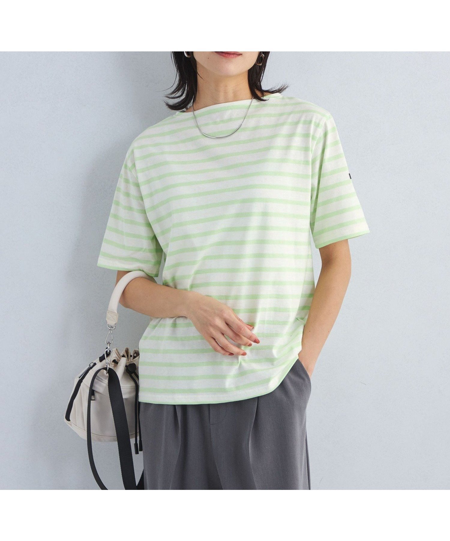 【ユナイテッドアローズ/UNITED ARROWS】のSAINT JAMES PIRIAC ピリアック ボーダー Tシャツ 25 インテリア・キッズ・メンズ・レディースファッション・服の通販 founy(ファニー) ファッション Fashion レディースファッション Fashion for Women トップス・カットソー Cut & Sew Tops シャツ・ブラウス・オフィスカジュアル Elegant Blouses & Button-Ups ロングTシャツ・Tシャツ Longline T-Shirts & Tees 春 Spring カーディガン Cardigan, Knitwear フェミニン Feminine, Girly フランス France, French ボトム Bottoms, Lower Wear ボーダー Border, Stripe ワイド Wide, Wide Fit S/S・春夏 SS, Spring/Summer, Warm Season アウトレット Outlet / Clearance おすすめ Recommended / Our Picks 夏 Summer LIME|ID: prp329100004900556 ipo3291000000036668891