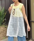 【チャオパニックティピー/CIAOPANIC TYPY】の柄アソートマルチウェイキャミチュニック 人気、トレンドファッション・服の通販 founy(ファニー) ファッション Fashion レディースファッション Fashion for Women トップス・カットソー Cut & Sew Tops キャミソール&ノースリーブ Camisoles & Sleeveless Tops キャミソール Camisole, Spaghetti Strap Top スウェット / スエット Sweatshirt, Sweatwear タンク Tank Top, Sleeveless Top チュニック Tunic, Long Top トレンド Trend, Trending Now レース Lace, Lace Fabric おすすめ Recommended / Our Picks thumbnail ホワイト|ID: prp329100004900617 ipo3291000000036669487