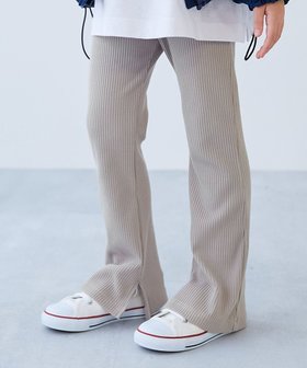 【デビロック/devirock / KIDS】のすらっと脚長 リブフレアパンツ 子供服 キッズ 女の子 ウエストゴム 26SS 人気、トレンドファッション・服の通販 founy(ファニー) ファッション Fashion キッズファッション Fashion for Kids ボトムス Bottoms 春 Spring 秋 Autumn カットソー Cut and Sewn Top スウェット / スエット Sweatshirt, Sweatwear チュニック Tunic, Long Top トレンド Trend, Trending Now 冬 Winter / This Winter おすすめ Recommended / Our Picks 2026年 2026 |ID:prp329100004900658