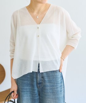 【ビアズリー/BEARDSLEY】のシアーサラッとカーディガン 人気、トレンドファッション・服の通販 founy(ファニー) ファッション Fashion レディースファッション Fashion for Women トップス・カットソー Cut & Sew Tops カーディガン・羽織り Layered Style Cardigans アクリル Acrylic Material カーディガン Cardigan, Knitwear コンパクト Compact, Small Size 鹿の子 Piqué, Kanoko Fabric シンプル Simple, Minimal バランス Balance, Style Balance 半袖 Short Sleeve, Half Sleeve リラックス Relax, Relaxed Fit ワイド Wide, Wide Fit 再入荷 Restock / Back in Stock |ID:prp329100004900733