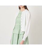 【アナイ/ANAYI】のアソートビジュー釦クルー カーディガン 人気、トレンドファッション・服の通販 founy(ファニー) ファッション Fashion レディースファッション Fashion for Women トップス・カットソー Cut & Sew Tops カーディガン・羽織り Layered Style Cardigans カーディガン Cardigan, Knitwear コンパクト Compact, Small Size ストレッチ Stretch, Stretchy Fabric スマート Smart, Elegant ビジュー Bijou, Jewel-like Accent S/S・春夏 SS, Spring/Summer, Warm Season 再入荷 Restock / Back in Stock 夏 Summer エレガント 上品 Elegant thumbnail white|ID: prp329100004900735 ipo3291000000036670361
