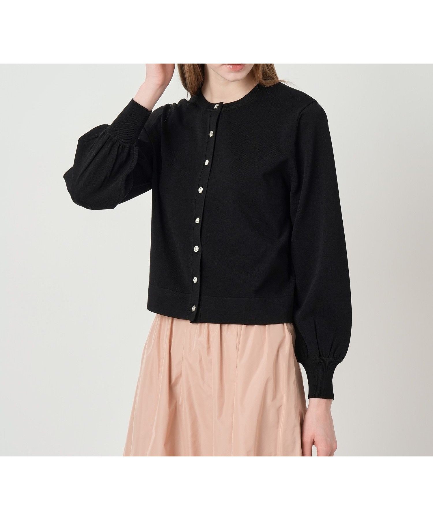 【アナイ/ANAYI】のアソートビジュー釦クルー カーディガン インテリア・キッズ・メンズ・レディースファッション・服の通販 founy(ファニー) ファッション Fashion レディースファッション Fashion for Women トップス・カットソー Cut & Sew Tops カーディガン・羽織り Layered Style Cardigans カーディガン Cardigan, Knitwear コンパクト Compact, Small Size ストレッチ Stretch, Stretchy Fabric スマート Smart, Elegant ビジュー Bijou, Jewel-like Accent S/S・春夏 SS, Spring/Summer, Warm Season 再入荷 Restock / Back in Stock 夏 Summer エレガント 上品 Elegant black|ID: prp329100004900735 ipo3291000000036670365