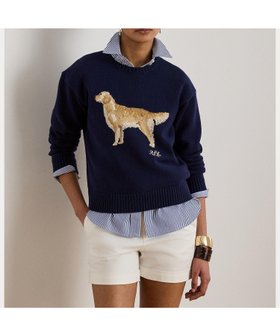 【ラルフローレン/RALPH LAUREN】のインターシャニット ゴールデン レトリバー セーター 人気、トレンドファッション・服の通販 founy(ファニー) ファッション Fashion レディースファッション Fashion for Women トップス・カットソー Cut & Sew Tops ニット Knit Tops & Sweaters ショルダー Shoulder, Shoulder Strap セーター Sweater, Knitwear ドロップ Drop Shoulder, Dropped Style フィット Fit, Slim Fit リラックス Relax, Relaxed Fit 長袖 Long Sleeve, Full Sleeve |ID:prp329100004900757