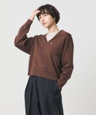 【ユナイテッドアローズ/UNITED ARROWS】のフラワー エンブロイダリー スキッパーニット 人気、トレンドファッション・服の通販 founy(ファニー) ファッション Fashion レディースファッション Fashion for Women トップス・カットソー Cut & Sew Tops ニット Knit Tops & Sweaters インナー Innerwear エンブロイダリー Embroidery Design カーディガン Cardigan, Knitwear スキッパー Skipper, Open Collar スパンコール Sequins, Sequin Embellishment タートルネック Turtleneck, High Neck フラワー Flower, Floral thumbnail DK.BROWN|ID: prp329100004900768 ipo3291000000036670659
