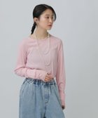 【レプシィム ローリーズファーム/LEPSIM LOWRYS FARM】の針抜きテレコインナー 人気、トレンドファッション・服の通販 founy(ファニー) ファッション Fashion レディースファッション Fashion for Women インナー Innerwear シアー Sheer, See-Through スウェット / スエット Sweatshirt, Sweatwear チュール Tulip, Tulip Motif テレコ Ribbed, Rib Stitch トレンド Trend, Trending Now ベーシック Basic, Essential thumbnail ピンク25|ID: prp329100004900821 ipo3291000000036671124