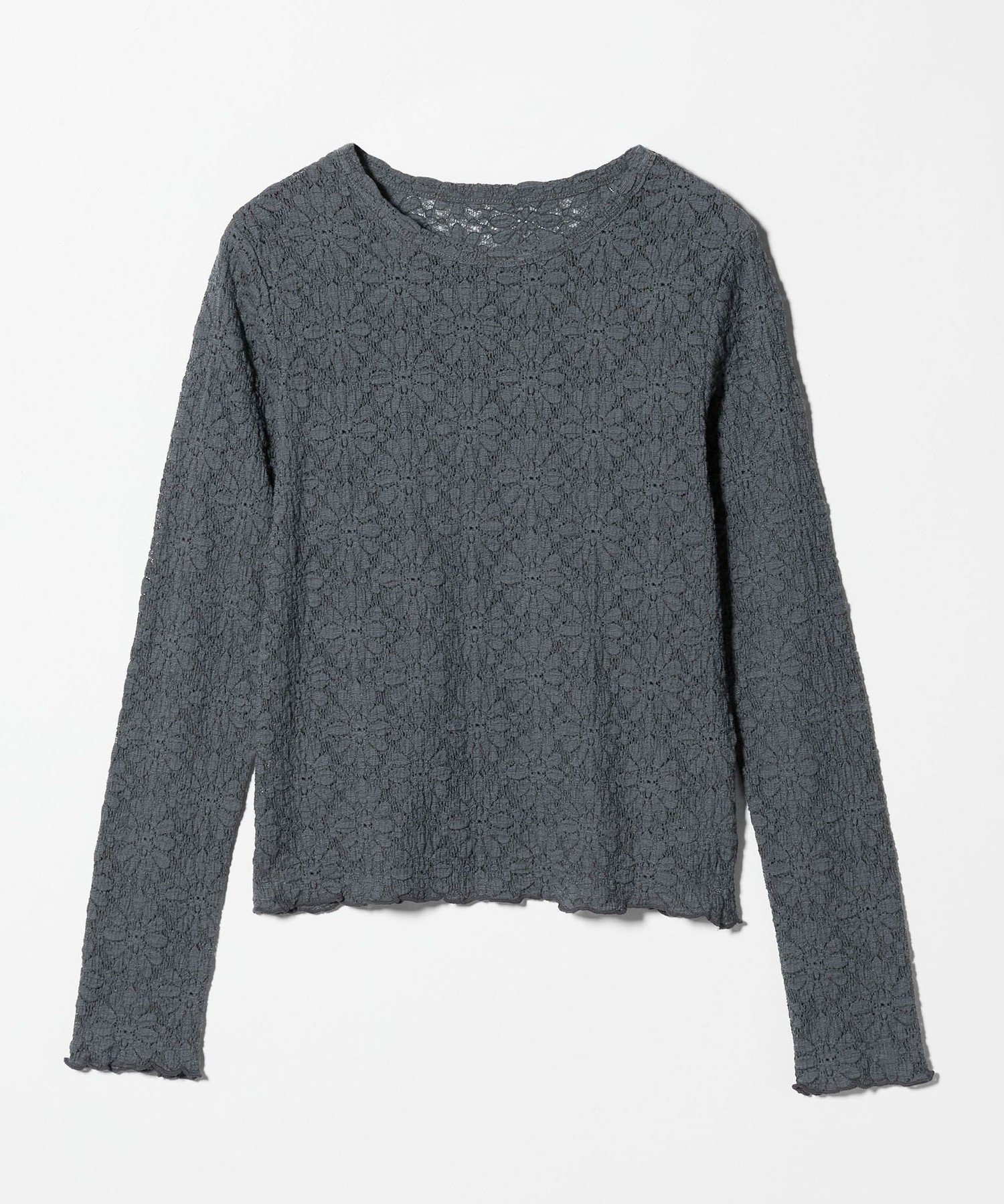 【ユナイテッドアローズ/UNITED ARROWS】のフラワーレース コンパクト プルオーバー A DAY IN THE LIFE インテリア・キッズ・メンズ・レディースファッション・服の通販 founy(ファニー) 　ファッション　Fashion　レディースファッション　Fashion for Women　トップス・カットソー　Cut & Sew Tops　カジュアルプルオーバー・ニットトップス　Pullovers & Knit Tops / Casual Pullovers　インナー　Innerwear　カットソー　Cut and Sewn Top　コンパクト　Compact, Small Size　シンプル　Simple, Minimal　ジャケット　Jacket, Outerwear　スラックス　Slacks, Dress Pants　ダブル　Double, Double-Breasted　デニム　Denim, Jeans Material　トレンド　Trend, Trending Now　バランス　Balance, Style Balance　フィット　Fit, Slim Fit　フラワー　Flower, Floral　レース　Lace, Lace Fabric　アウトレット　Outlet / Clearance　おすすめ　Recommended / Our Picks　エレガント 上品　Elegant　ビジネス 仕事 通勤　Business / Work / Commuting　DK.GRAY|ID: prp329100004900825 ipo3291000000036671157