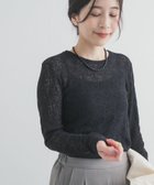 【アーバンリサーチ ドアーズ/URBAN RESEARCH DOORS】のカーリーラッセルレースロングスリーブTシャツ 人気、トレンドファッション・服の通販 founy(ファニー) ファッション Fashion レディースファッション Fashion for Women トップス・カットソー Cut & Sew Tops シャツ・ブラウス・オフィスカジュアル Elegant Blouses & Button-Ups ロングTシャツ・Tシャツ Longline T-Shirts & Tees 2026年 2026 デニム Denim, Jeans Material ラッセル Raschel, Raschel Lace レース Lace, Lace Fabric 夏 Summer 日本製 Made In Japan S/S・春夏 SS, Spring/Summer, Warm Season thumbnail ブラック|ID: prp329100004900839 ipo3291000000036671361