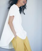 【ラナン/Ranan】のRanan/ BC フレアーシルエットチュニック半袖 人気、トレンドファッション・服の通販 founy(ファニー) ファッション Fashion レディースファッション Fashion for Women トップス・カットソー Cut & Sew Tops ロング Long, Long-Length エレガント 上品 Elegant 半袖 Short Sleeve, Half Sleeve 夏 Summer thumbnail オフホワイト|ID: prp329100004900875 ipo3291000000036671821