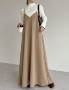 【リエディ/Re:EDIT】のジョーゼットポンチフレアキャミワンピース 人気、トレンドファッション・服の通販 founy(ファニー) ファッション Fashion レディースファッション Fashion for Women ワンピース Dresses キャミソールワンピース Camisole Dresses インナー Innerwear キャミソール Camisole, Spaghetti Strap Top コンパクト Compact, Small Size シンプル Simple, Minimal ジョーゼット Georgette, Semi-Sheer Fabric ストレッチ Stretch, Stretchy Fabric トレンド Trend, Trending Now バランス Balance, Style Balance フェミニン Feminine, Girly フレア Flare, Flared フロント Front, Front Design リボン Ribbon, Bow ロング Long, Long-Length エレガント 上品 Elegant thumbnail ベージュ|ID: prp329100004900886 ipo3291000000036671994