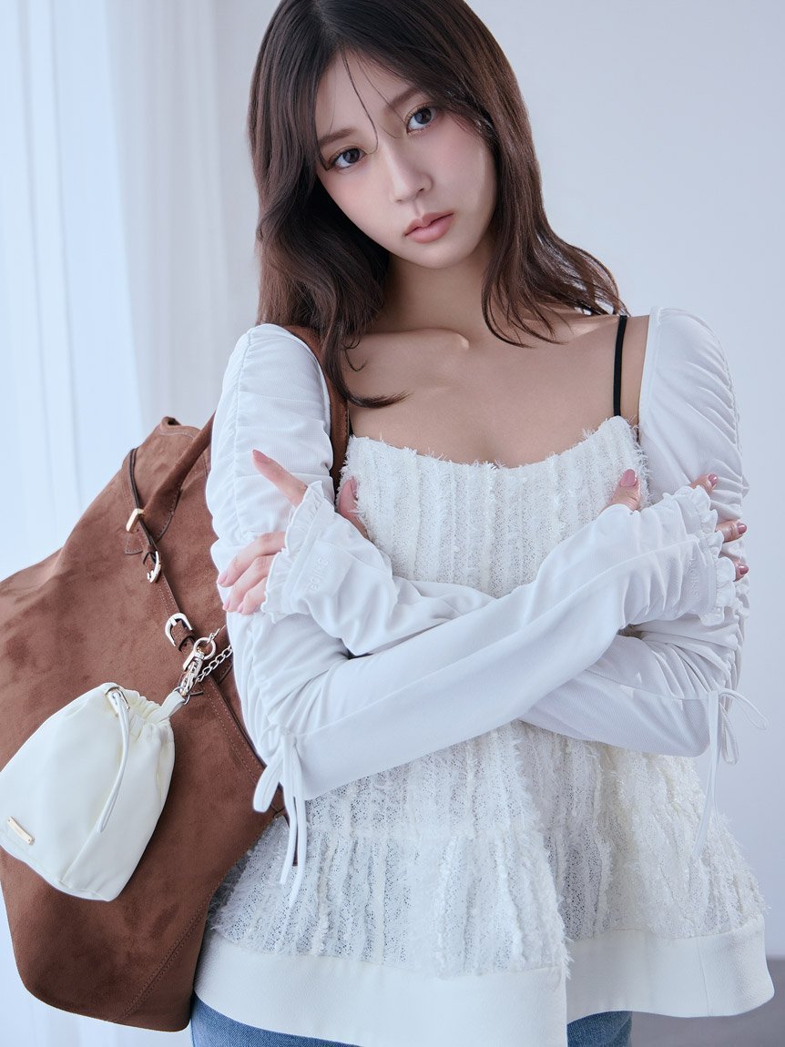 【スナイデル/SNIDEL】の【LUMISHADE】【MASH STORE/楽天ファッション限定】ポーチチャーム付きUVカットアームカバー 人気、トレンドファッション・服の通販 founy(ファニー) 　ファッション　Fashion　レディースファッション　Fashion for Women　ポーチ&ミニバッグ　Pouches & Mini Bags　チャーム　Charm, Pendant　ポーチ　Pouch, Small Case　 other-1|ID: prp329100004900911 ipo3291000000036672342