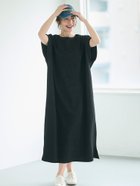 【コカ/COCA】のエンボスボートネックワンピース 人気、トレンドファッション・服の通販 founy(ファニー) ファッション Fashion レディースファッション Fashion for Women ワンピース Dresses アンクル Ankle-Length Design カーディガン Cardigan, Knitwear サンダル Sandals, Summer Shoes スウェット / スエット Sweatshirt, Sweatwear ストレッチ Stretch, Stretchy Fabric スリット Slit, Slit Detail ポケット Pocket, Pocket Detail 無地 Plain, Solid Color 旅行 Travel 2025年 2025 2025春夏・S/S Spring/Summer 2025 SS25 thumbnail Black|ID: prp329100004900926 ipo3291000000036672546