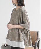 【アールピーエス/rps】のウェーブジャガードレイヤード風ドルマンチュニック 人気、トレンドファッション・服の通販 founy(ファニー) ファッション Fashion レディースファッション Fashion for Women トップス・カットソー Cut & Sew Tops おすすめ Recommended / Our Picks インナー Innerwear ストレッチ Stretch, Stretchy Fabric リラックス Relax, Relaxed Fit 再入荷 Restock / Back in Stock thumbnail モカ|ID: prp329100004900932 ipo3291000000036672618