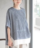 【アールピーエス/rps】のウェーブジャガードレイヤード風ドルマンチュニック 人気、トレンドファッション・服の通販 founy(ファニー) ファッション Fashion レディースファッション Fashion for Women トップス・カットソー Cut & Sew Tops おすすめ Recommended / Our Picks インナー Innerwear ストレッチ Stretch, Stretchy Fabric リラックス Relax, Relaxed Fit 再入荷 Restock / Back in Stock thumbnail ブルー|ID: prp329100004900932 ipo3291000000036672623