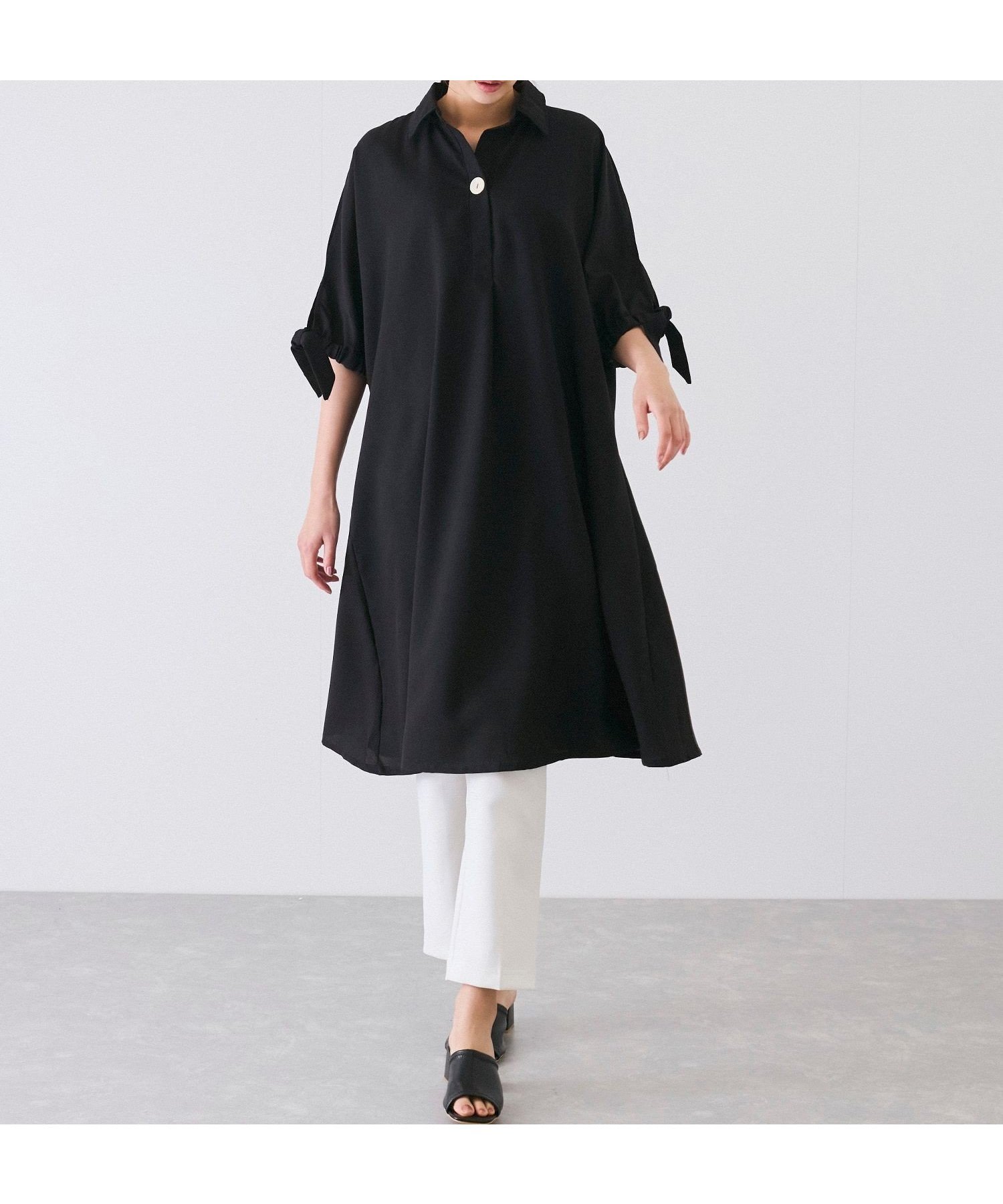 【ジャイロ/JAYRO】の袖リボンワンピース インテリア・キッズ・メンズ・レディースファッション・服の通販 founy(ファニー) ファッション Fashion レディースファッション Fashion for Women ワンピース Dresses おすすめ Recommended / Our Picks イエロー Yellow デニム Denim, Jeans Material フェミニン Feminine, Girly ボトム Bottoms, Lower Wear ポケット Pocket, Pocket Detail リボン Ribbon, Bow リラックス Relax, Relaxed Fit 夏 Summer 春 Spring S/S・春夏 SS, Spring/Summer, Warm Season ブラック(01)|ID: prp329100004900948 ipo3291000000036672837