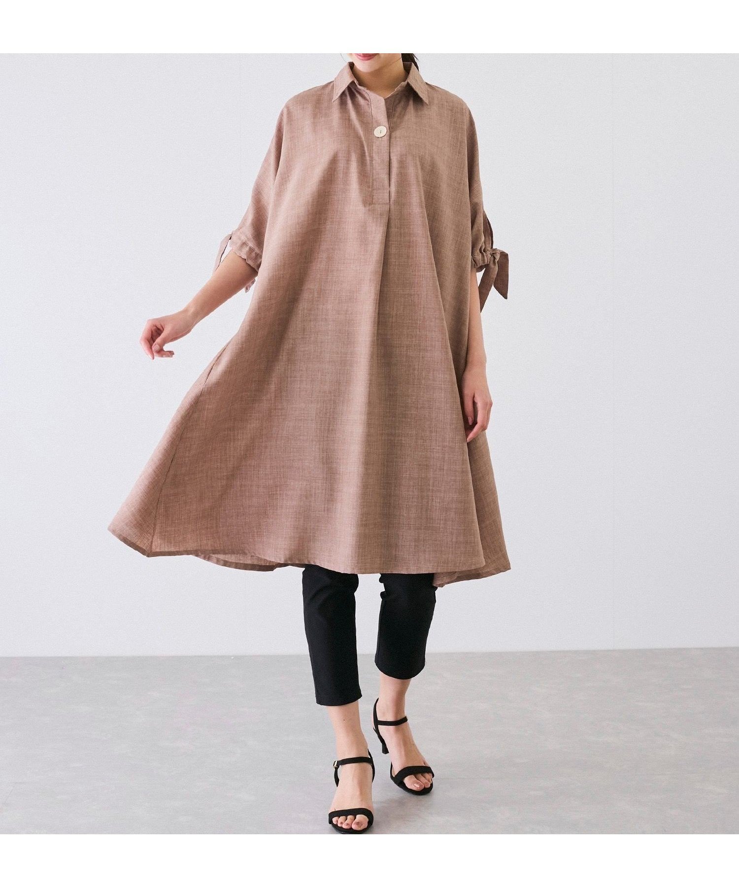 【ジャイロ/JAYRO】の袖リボンワンピース インテリア・キッズ・メンズ・レディースファッション・服の通販 founy(ファニー) ファッション Fashion レディースファッション Fashion for Women ワンピース Dresses おすすめ Recommended / Our Picks イエロー Yellow デニム Denim, Jeans Material フェミニン Feminine, Girly ボトム Bottoms, Lower Wear ポケット Pocket, Pocket Detail リボン Ribbon, Bow リラックス Relax, Relaxed Fit 夏 Summer 春 Spring S/S・春夏 SS, Spring/Summer, Warm Season ベージュ(27)|ID: prp329100004900948 ipo3291000000036672841