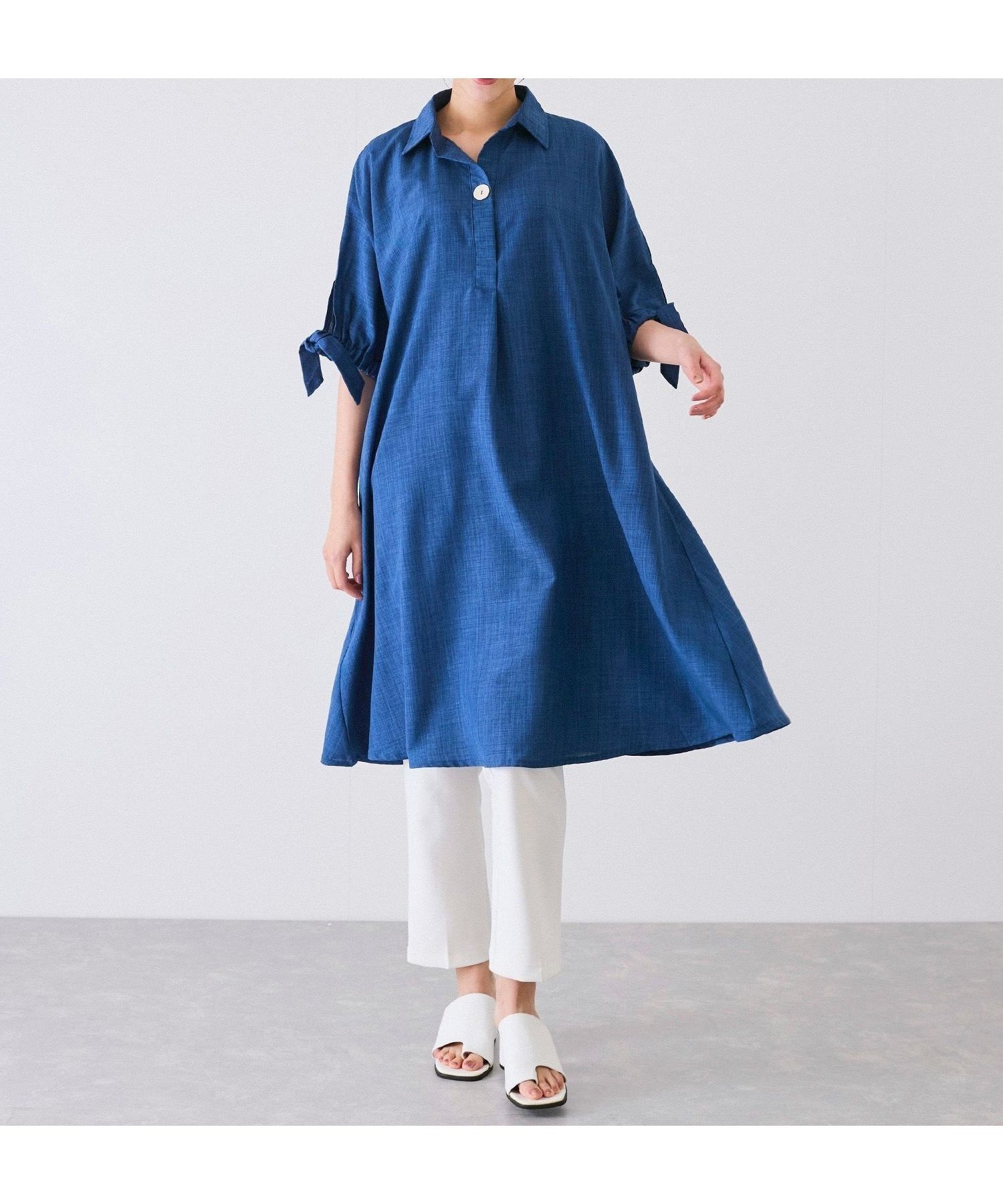 【ジャイロ/JAYRO】の袖リボンワンピース インテリア・キッズ・メンズ・レディースファッション・服の通販 founy(ファニー) ファッション Fashion レディースファッション Fashion for Women ワンピース Dresses おすすめ Recommended / Our Picks イエロー Yellow デニム Denim, Jeans Material フェミニン Feminine, Girly ボトム Bottoms, Lower Wear ポケット Pocket, Pocket Detail リボン Ribbon, Bow リラックス Relax, Relaxed Fit 夏 Summer 春 Spring S/S・春夏 SS, Spring/Summer, Warm Season ブルー系(46)|ID: prp329100004900948 ipo3291000000036672853