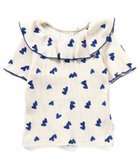 【エフオー オンラインストア/F.O.Online Store / KIDS】のWEB限定 ワッフルフリル衿Tシャツ 人気、トレンドファッション・服の通販 founy(ファニー) ファッション Fashion キッズファッション Fashion for Kids フリル Frill, Ruffle ワッフル Waffle, Waffle Knit 半袖 Short Sleeve, Half Sleeve thumbnail ブルー|ID: prp329100004903675 ipo3291000000036702960