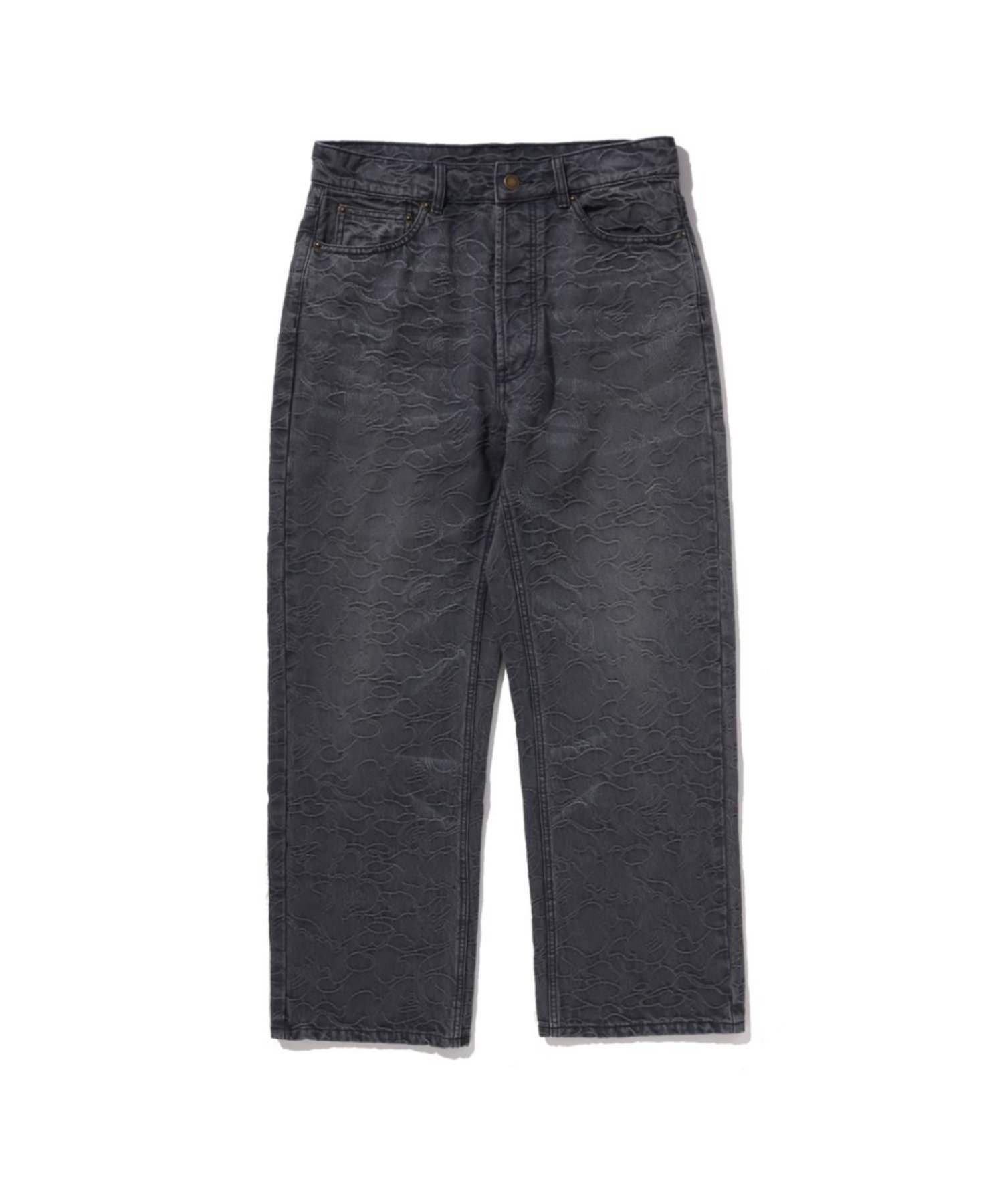 【アベイシングエイプ/A BATHING APE / MEN】のLINE CAMO JACQUARD RELAXED FIT DENIM PANTS 人気、トレンドファッション・服の通販 founy(ファニー) 　ファッション　Fashion　メンズファッション　Fashion for Men　ボトムス　Bottoms　デニムパンツ・ジーンズ　Denim Pants　デニム　Denim, Jeans Material　ポケット　Pocket, Pocket Detail　 other-1|ID: prp329100004903833 ipo3291000000036704397