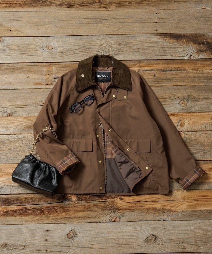 【フリークスストア/FREAK'S STORE】のBarbour 別注 BORROWDALE/トランスポート/ボロウデール 全6色 34/36/38 26SS インテリア・キッズ・メンズ・レディースファッション・服の通販 founy(ファニー) 　ファッション　Fashion　レディースファッション　Fashion for Women　スペシャル　Special, Limited Edition　ダブル　Double, Double-Breasted　定番　Standard, Basic Item　なめらか　Smooth, Silky Texture　人気　Popular, Best Seller　バランス　Balance, Style Balance　ピーチ　Peach, Soft Touch　フラップ　Flap, Flap Pocket　ポケット　Pocket, Pocket Detail　別注　Limited Edition, Custom Order　S/S・春夏　SS, Spring/Summer, Warm Season　夏　Summer　エレガント 上品　Elegant　2026年　2026　ブラウン|ID: prp329100004903841 ipo3291000000036704472