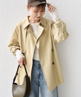 【シップス フォー ウィメン/SHIPS】の撥水加工 バック ギャザー ドロスト ミディ丈 トレンチ コート 人気、トレンドファッション・服の通販 founy(ファニー) ファッション Fashion レディースファッション Fashion for Women アウター Coat / Outerwear Collection コート・ロングコート・ピーコート Long Coats, Peacoats & More トレンチコート / 春秋の定番アウター Trench Coats ギャザー Gathered, Ruffled ショート Short, Short Length スウェット / スエット Sweatshirt, Sweatwear ストライプ Stripe, Striped Pattern ツイル Twist, Twisted Detail トレンチ Trench, Trench Coat フォルム Silhouette, Form フレア Flare, Flared ポケット Pocket, Pocket Detail ビジネス 仕事 通勤 Business / Work / Commuting 2026年 2026 |ID:prp329100004903895