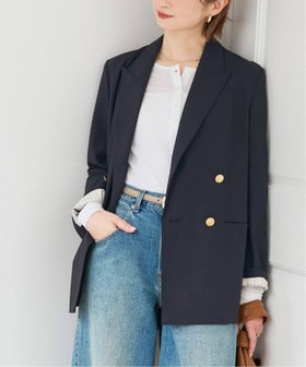 【スピック&スパン/Spick & Span】の《追加》プレーンウィーブダブルブレストジャケット 人気、トレンドファッション・服の通販 founy(ファニー) ファッション Fashion レディースファッション Fashion for Women アウター Coat / Outerwear Collection レディースジャケット・軽アウター Jackets オケージョン Occasion Wear ジャケット Jacket, Outerwear デニム Denim, Jeans Material マニッシュ Mannish, Boyish |ID:prp329100004903901