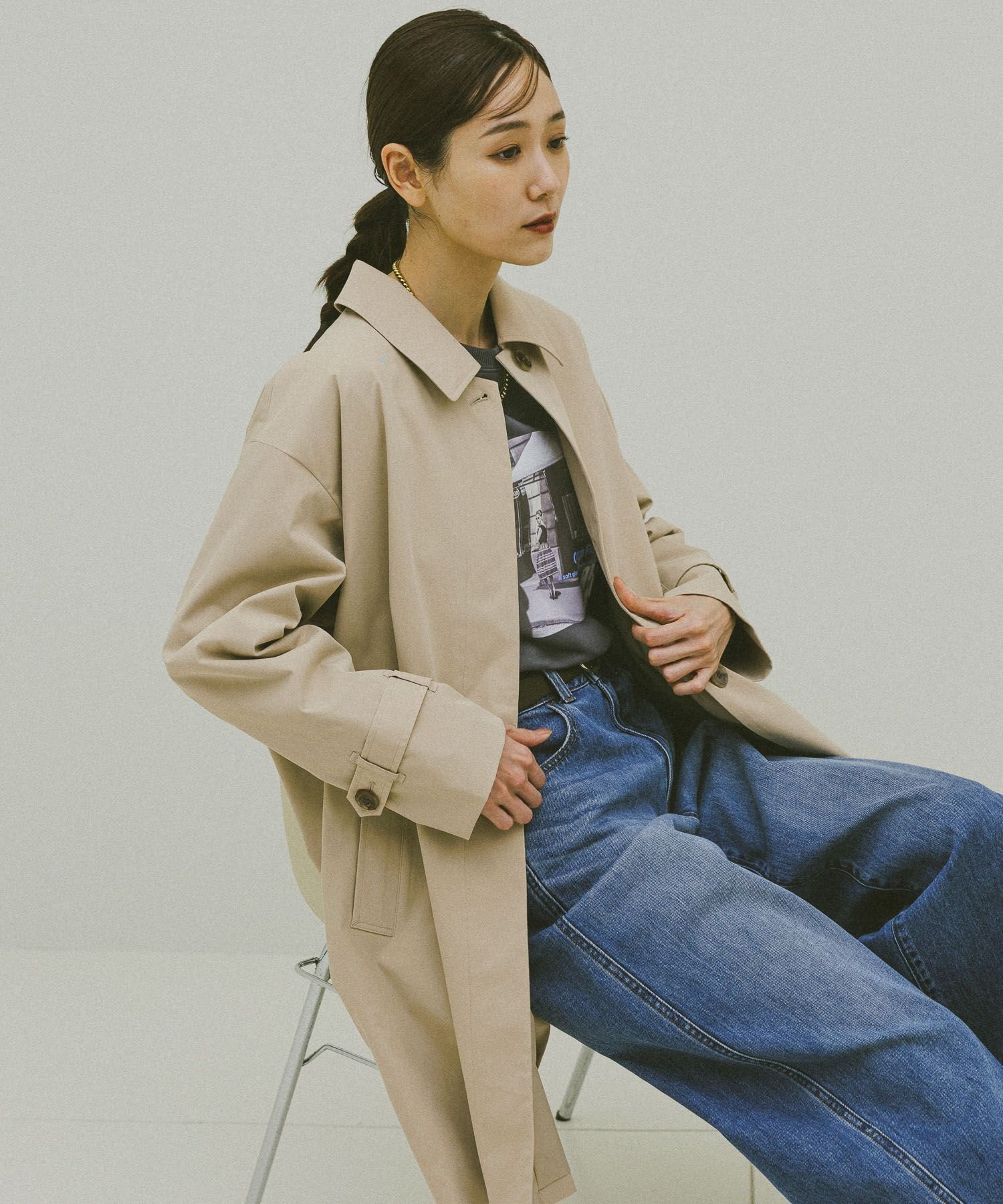 【グローバルワーク/GLOBAL WORK】の防風ステンカラーミドルコート/612367 人気、トレンドファッション・服の通販 founy(ファニー) ファッション Fashion レディースファッション Fashion for Women アウター Coat / Outerwear Collection コート・ロングコート・ピーコート Long Coats, Peacoats & More おすすめ Recommended / Our Picks インナー Innerwear シンプル Simple, Minimal スニーカー Sneakers, Trainers ミドル Middle Length, Mid Height ワイド Wide, Wide Fit 春 Spring 軽量 Lightweight, Ultra Light other-1|ID: prp329100004903912 ipo3291000000036705050