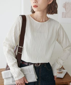 【ディスコート/Discoat】の【WEB限定】立体ジャガードロングスリーブ 人気、トレンドファッション・服の通販 founy(ファニー) ファッション Fashion レディースファッション Fashion for Women おすすめ Recommended / Our Picks インナー Innerwear キャミワンピース Cami Dress, Slip Dress コンパクト Compact, Small Size シンプル Simple, Minimal ジャケット Jacket, Outerwear デニム Denim, Jeans Material |ID:prp329100004904138