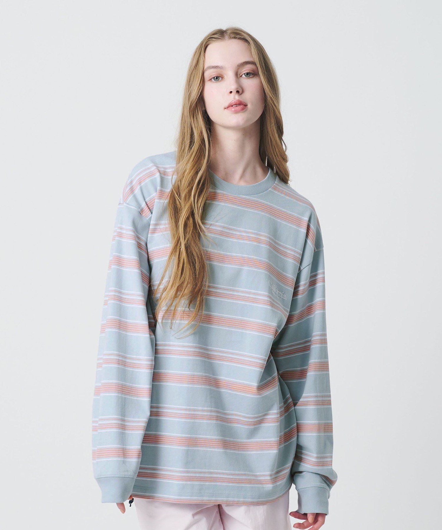 【ビューティ&ユース ユナイテッドアローズ/BEAUTY&YOUTH / UNITED ARROWS】のCGS. オーガニック コットン ロングスリーブ ボーダー Tシャツ インテリア・キッズ・メンズ・レディースファッション・服の通販 founy(ファニー) 　ファッション　Fashion　レディースファッション　Fashion for Women　トップス・カットソー　Cut & Sew Tops　シャツ・ブラウス・オフィスカジュアル　Elegant Blouses & Button-Ups　ロングTシャツ・Tシャツ　Longline T-Shirts & Tees　インナー　Innerwear　オーガニック　Organic Cotton　ジャケット　Jacket, Outerwear　スリーブ　Sleeve, Long Sleeve / Short Sleeve　デニム　Denim, Jeans Material　バランス　Balance, Style Balance　ボーダー　Border, Stripe　ロング　Long, Long-Length　TURQUOISE|ID: prp329100004904143 ipo3291000000036708593