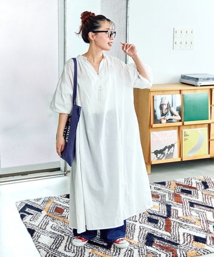 【フリークスストア/FREAK'S STORE】のインドボタンスキッパー半袖ワンピース【限定展開】 人気、トレンドファッション・服の通販 founy(ファニー) 　ファッション　Fashion　レディースファッション　Fashion for Women　ワンピース　Dresses　2026年　2026　インド　Indian Textile　スキッパー　Skipper, Open Collar　フレア　Flare, Flared　ポケット　Pocket, Pocket Detail　リラックス　Relax, Relaxed Fit　半袖　Short Sleeve, Half Sleeve　夏　Summer　S/S・春夏　SS, Spring/Summer, Warm Season　 other-1|ID: prp329100004904155 ipo3291000000036708735