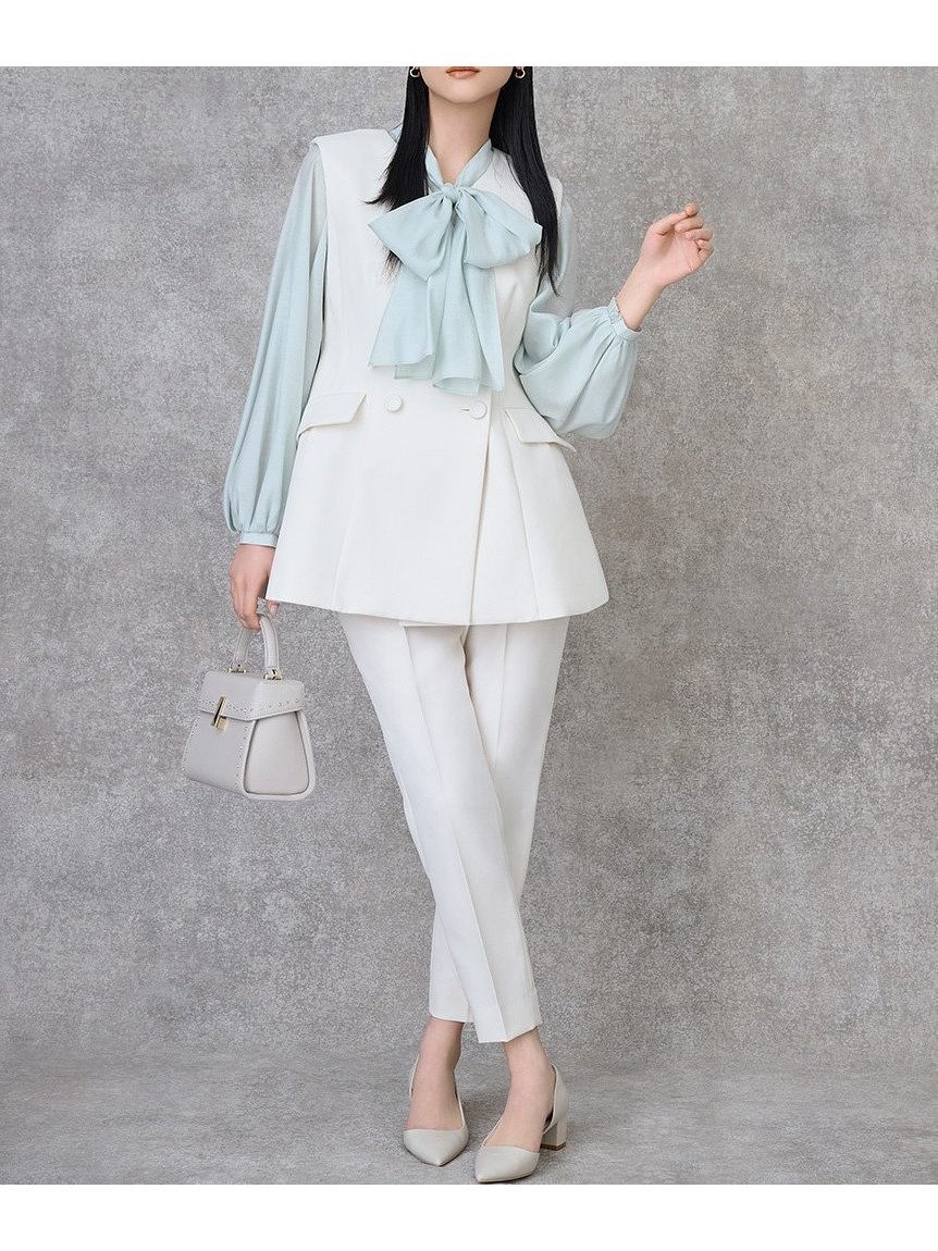 【セルフォード/CELFORD】の【洗える】ペプラムセットアップ 人気、トレンドファッション・服の通販 founy(ファニー) ファッション Fashion レディースファッション Fashion for Women セットアップ Matching Sets インナー Innerwear エレガント 上品 Elegant オケージョン Occasion Wear 洗える Machine Washable ストレート Straight, Straight Cut スマート Smart, Elegant セットアップ Set-Up, Coordinated Outfit ダブル Double, Double-Breasted フェミニン Feminine, Girly フリル Frill, Ruffle ペプラム Peplum, Flared Hem マニッシュ Mannish, Boyish おすすめ Recommended / Our Picks other-1|ID: prp329100004904297 ipo3291000000036710605