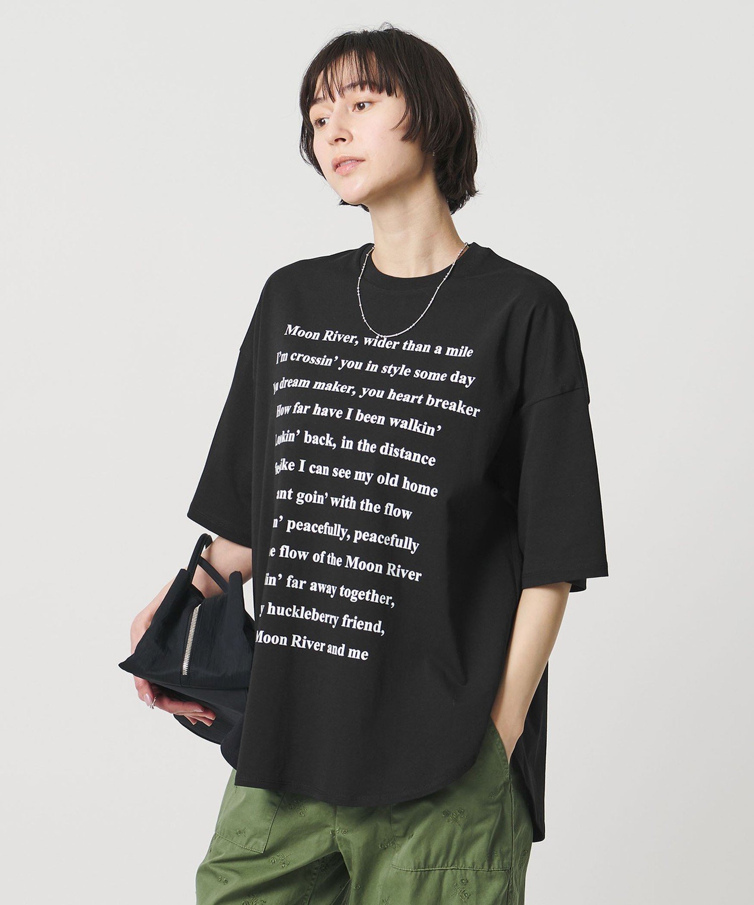 【ユナイテッドアローズ/UNITED ARROWS】のSACRA メッセージ Tシャツ インテリア・キッズ・メンズ・レディースファッション・服の通販 founy(ファニー) 　ファッション　Fashion　レディースファッション　Fashion for Women　トップス・カットソー　Cut & Sew Tops　シャツ・ブラウス・オフィスカジュアル　Elegant Blouses & Button-Ups　ロングTシャツ・Tシャツ　Longline T-Shirts & Tees　インナー　Innerwear　ジャケット　Jacket, Outerwear　フロント　Front, Front Design　BLACK|ID: prp329100004904327 ipo3291000000036710744